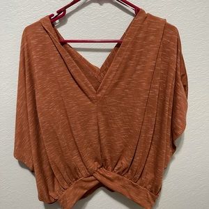 Burnt orange blouse